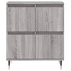 vidaXL Buffets 3 pcs Sonoma gris Bois d'ing&eacute;nierie