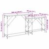 vidaXL Table console 2 pcs Bois Ancien 100 x 28 x 75 cm