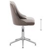 vidaXL Chaises pivotantes &agrave; manger lot de 2 gris clair velours