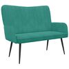 vidaXL Canap&eacute; deux places Turquoise 115 x 61 x 87 cm Velours