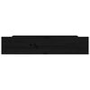 vidaXL Tiroirs de lit 4 pcs Noir Bois de pin massif