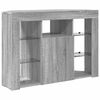 vidaXL Meuble TV LED d'Angle Gris Sonoma 100x40x68cm Bois d'ing&eacute;nierie