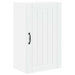 vidaXL Meuble mural LUCCA Blanc 50 x 31 x 80 cm Bois d'ing&eacute;nierie