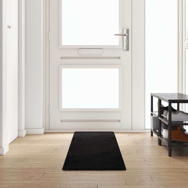 vidaXL Tapis Couloir Noir 50 x 300 cm