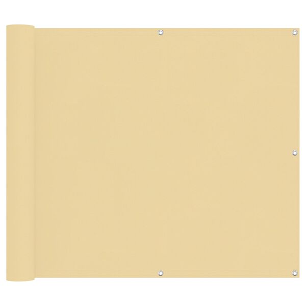 vidaXL &Eacute;cran de balcon Sable 100 x 400 cm Tissu Oxford