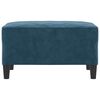 vidaXL Repose-pied Bleu 70x55x41 cm Velours
