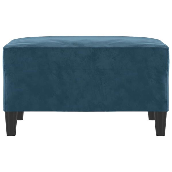 vidaXL Repose-pied Bleu 70x55x41 cm Velours