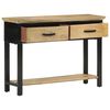 vidaXL Table console 110x30x75 cm bois de manguier massif brut