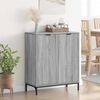 vidaXL Buffet Gris Sonoma 69,5 x 33 x 82 cm Bois d'ing&eacute;nierie