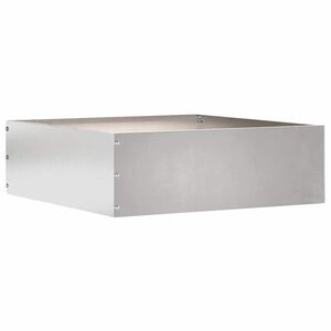 vidaXL Bordure de Pelouse 40 x 40 x 13 cm Acier inoxydable Argent&eacute;