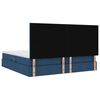 vidaXL Lit avec rangement et LED avec LED Bleu 200 x 200 cm Polyester