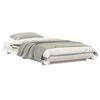 vidaXL Cadre de lit Blanc 80 x 220 cm Pin massif