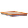 vidaXL Cadre de lit &agrave; LED sans matelas 160x200 cm bois massif