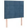 vidaXL Cadre de lit sans matelas bleu fonc&eacute; 120x200 cm velours