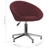 vidaXL Chaises pivotantes &agrave; manger lot de 4 violet tissu