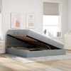 vidaXL Lit avec rangement et matelas Gris clair 180 x 200 cm