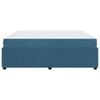 vidaXL Cadre de lit avec matelas Bleu 180 x 200 cm tissu