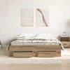 vidaXL Cadre de lit Ch&ecirc;ne artisanal 160 x 200 cm Bois d'ing&eacute;nierie