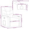 vidaXL Fauteuil inclinable Cappuccino Similicuir