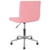 vidaXL Chaises pivotantes &agrave; manger lot de 2 Rose Velours