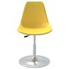 vidaXL Chaises &agrave; manger pivotantes lot de 4 jaune PP