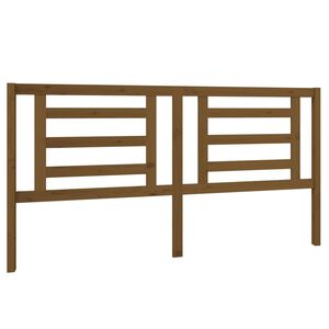 vidaXL T&ecirc;te de lit Marron miel 186x4x100 cm Bois de pin massif