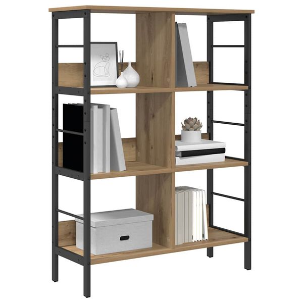 vidaXL &Eacute;tag&egrave;re Ch&ecirc;ne artisanal 82 x 32 x 112 cm Bois d'ing&eacute;nierie