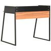 vidaXL Bureau Noir et marron 90x60x88 cm