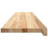 vidaXL Marches d'escalier 2 pcs non trait&eacute; bois de ch&ecirc;ne massif