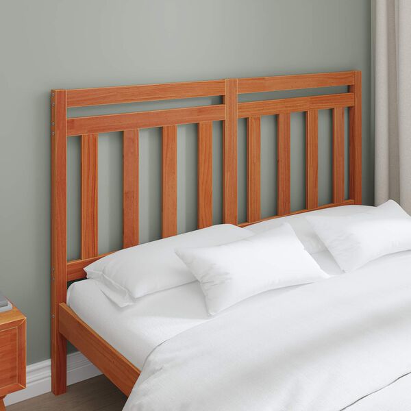 vidaXL T&ecirc;te de lit avec t&ecirc;te de lit Cire marron 155,5 x 100 cm