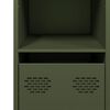 vidaXL Buffet vert olive 101,5x39x73,5 cm acier lamin&eacute; &agrave; froid