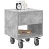 vidaXL Table de chevet Gris b&eacute;ton 40,5 x 40 x 48 cm Bois d'ing&eacute;nierie