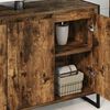vidaXL Cabinet de salle de bain avec porte Ch&ecirc;ne Fum&eacute; 90 x 30 x 60 cm