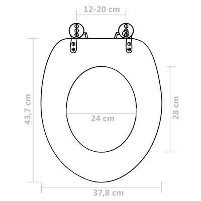 vidaXL Sièges de toilette avec couvercle 2 pcs MDF Design de pingouins