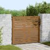 vidaXL Portail de jardin 85x75 cm acier corten conception de carr&eacute;