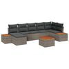 vidaXL Ensemble de canap&eacute; de jardin 8 pc 7-Nombre de places Gris