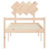 vidaXL Lit pour personne &acirc;g&eacute;e et t&ecirc;te de lit 90x200 cm bois massif