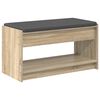 vidaXL Banc d'entr&eacute;e avec coussin Ch&ecirc;ne Sonoma 83 x 38 x 45 cm