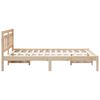 vidaXL Cadre de lit Marron 120 x 200 cm Pin massif