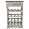 vidaXL Casier &agrave; bouteilles bois d'acajou massif 55x23x85 cm