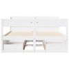 vidaXL Cadre de lit sans matelas blanc 150x200 cm bois de pin massif