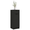 vidaXL Armoire de salle de bain Noir 32x34x90 cm Bois d'ing&eacute;nierie