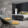 WallArt Panneaux muraux en cuir Connaught Gris ombrag&eacute; 16 pcs