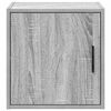 vidaXL Armoires murales de garage 2 pcs sonoma gris bois d'ing&eacute;nierie