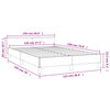 vidaXL Cadre de lit sans matelas noir 120x190 cm velours