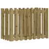 vidaXL Lit sur&eacute;lev&eacute; de jardin design de cl&ocirc;ture bois de pin impr&eacute;gn&eacute;