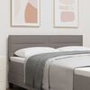 vidaXL T&ecirc;te de lit avec t&ecirc;te de lit Taupe 144 cm Cuir synth&eacute;tique