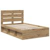 vidaXL Cadre de lit Ch&ecirc;ne artisan 120 x 200 cm Bois de pin massif