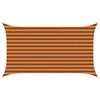 vidaXL Voile d'ombre Orange et marron 3,5 x 2 m 100 % polyester Oxford