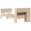 vidaXL Lit biblioth&egrave;que sans matelas 90x190 cm bois de pin massif